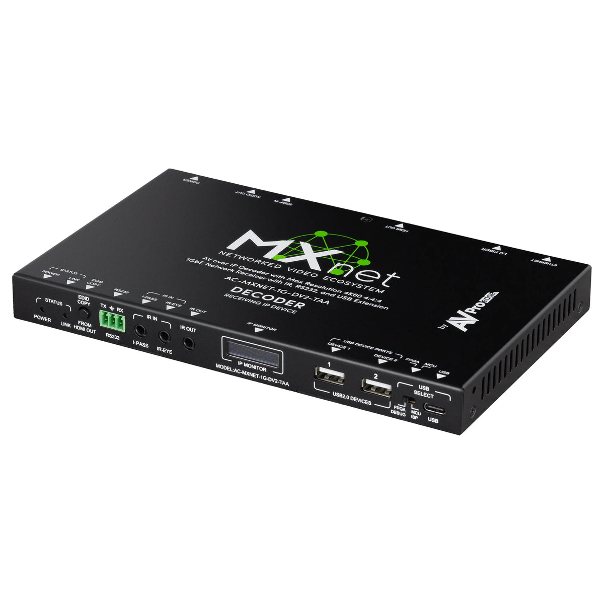 AVPro Edge AC-MXNET-1G-DV2-TAA - TAA - MXnet 1G Evolution II Decoder
