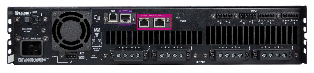 CROWN DCi 8|600DA - NON-DSP Amplifier
