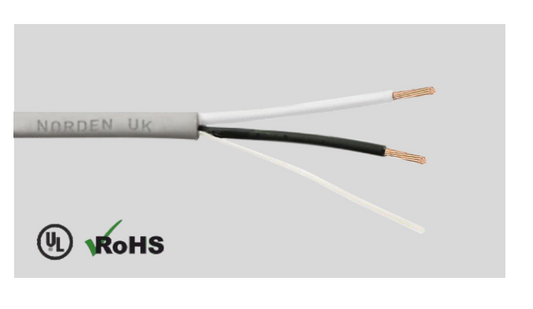 Norden 82-12102163 - WE OFFER: 2 Core 16 AWG Speaker Cable PE (Roll Length : 305)(MOQ-35 Rolls)