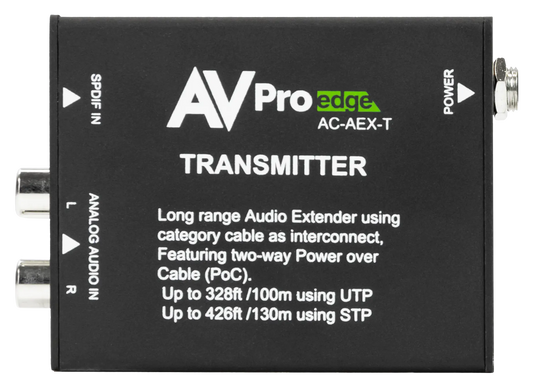 AVPro Edge AC-AEX-T - 100M Uncompressed Audio Transmitter