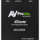 AVPro Edge AC-DANTE-D - 2CH Dante Decoder
