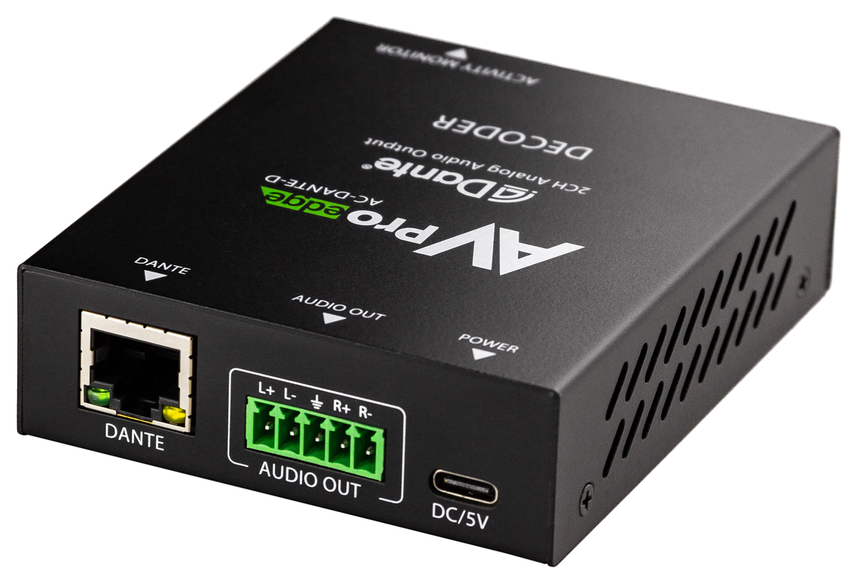 AVPro Edge AC-DANTE-D - 2CH Dante Decoder
