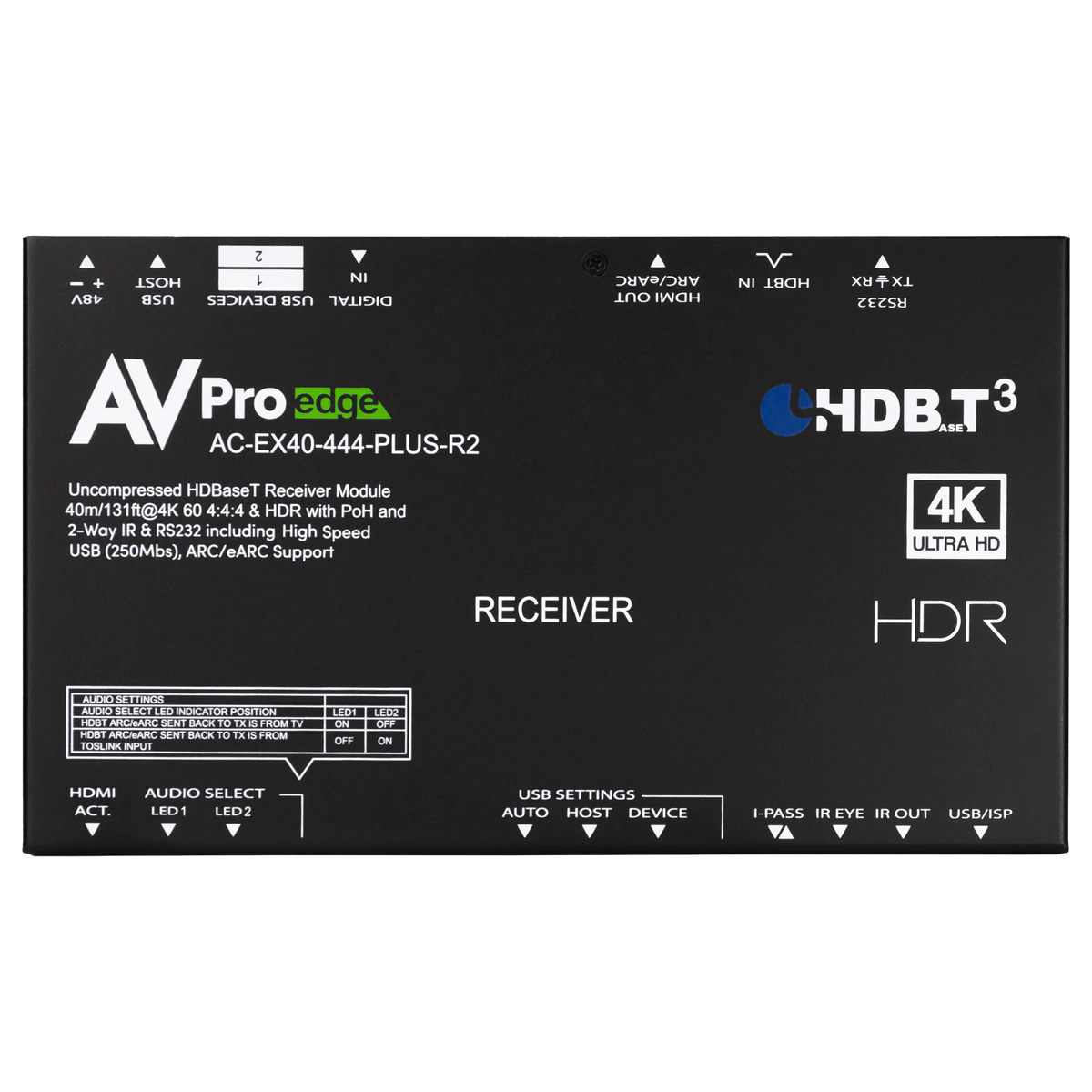 AC-EX40-444-PLUS-KIT ( HDBaseT 3.0 ) - 40M 18Gbps HDBaseT Extender with USB Extension