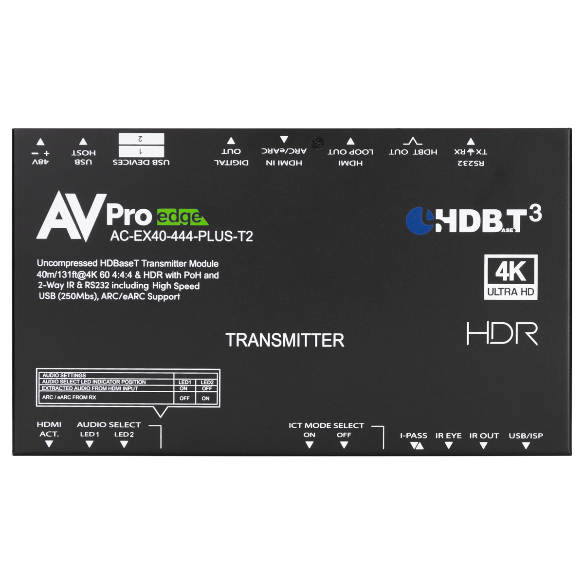 AC-EX40-444-PLUS-KIT ( HDBaseT 3.0 ) - 40M 18Gbps HDBaseT Extender with USB Extension
