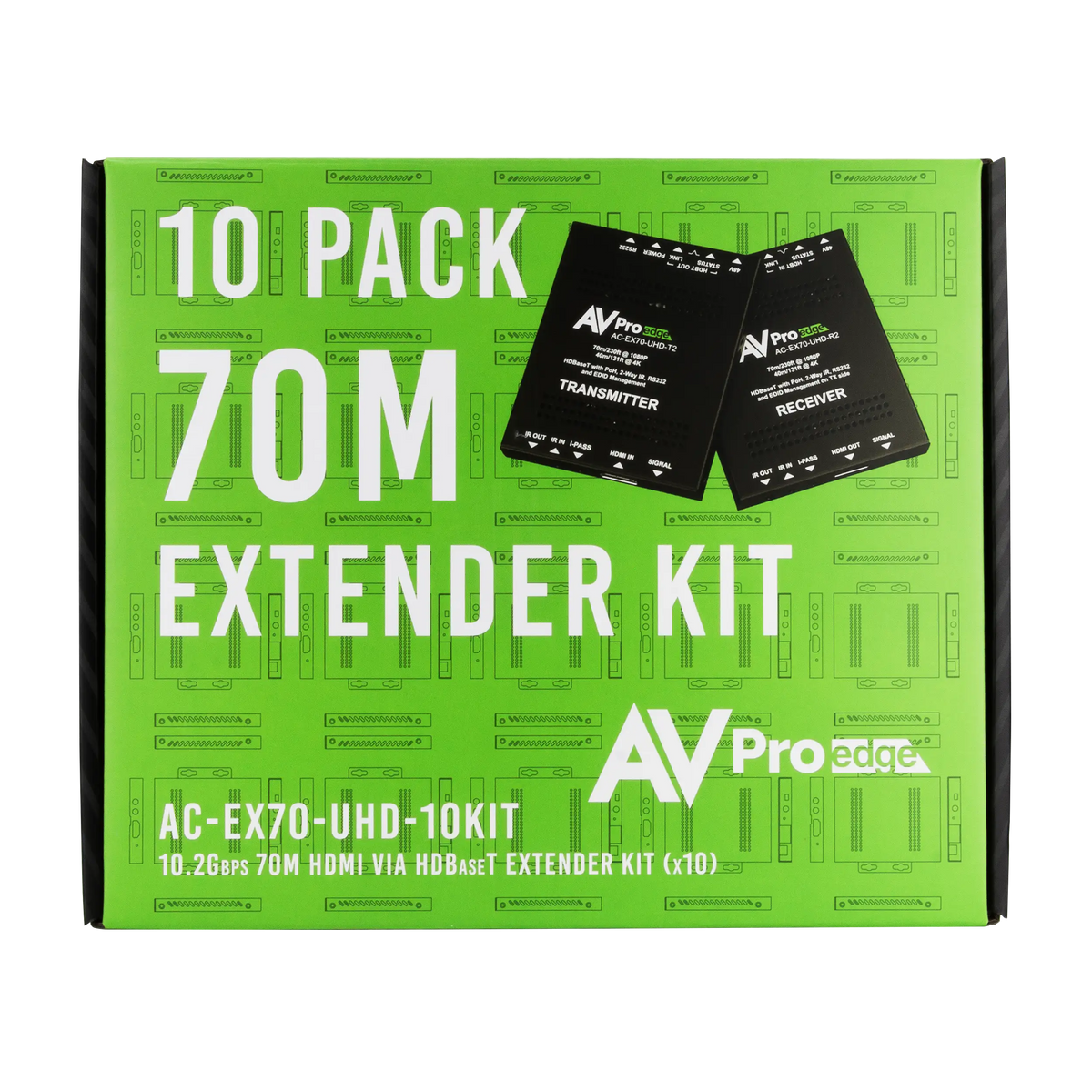 AC-EX70-UHD-10KIT - 70M 10Gbps HDBaseT Extender Kit