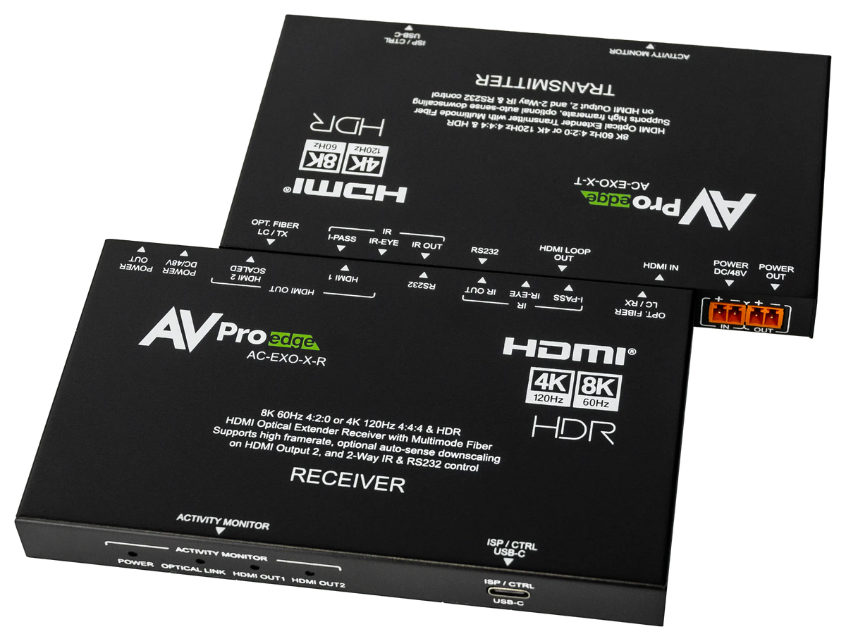 AC-EXO-X-KIT - 40Gbps 8K Fiber Optic Extender Kit