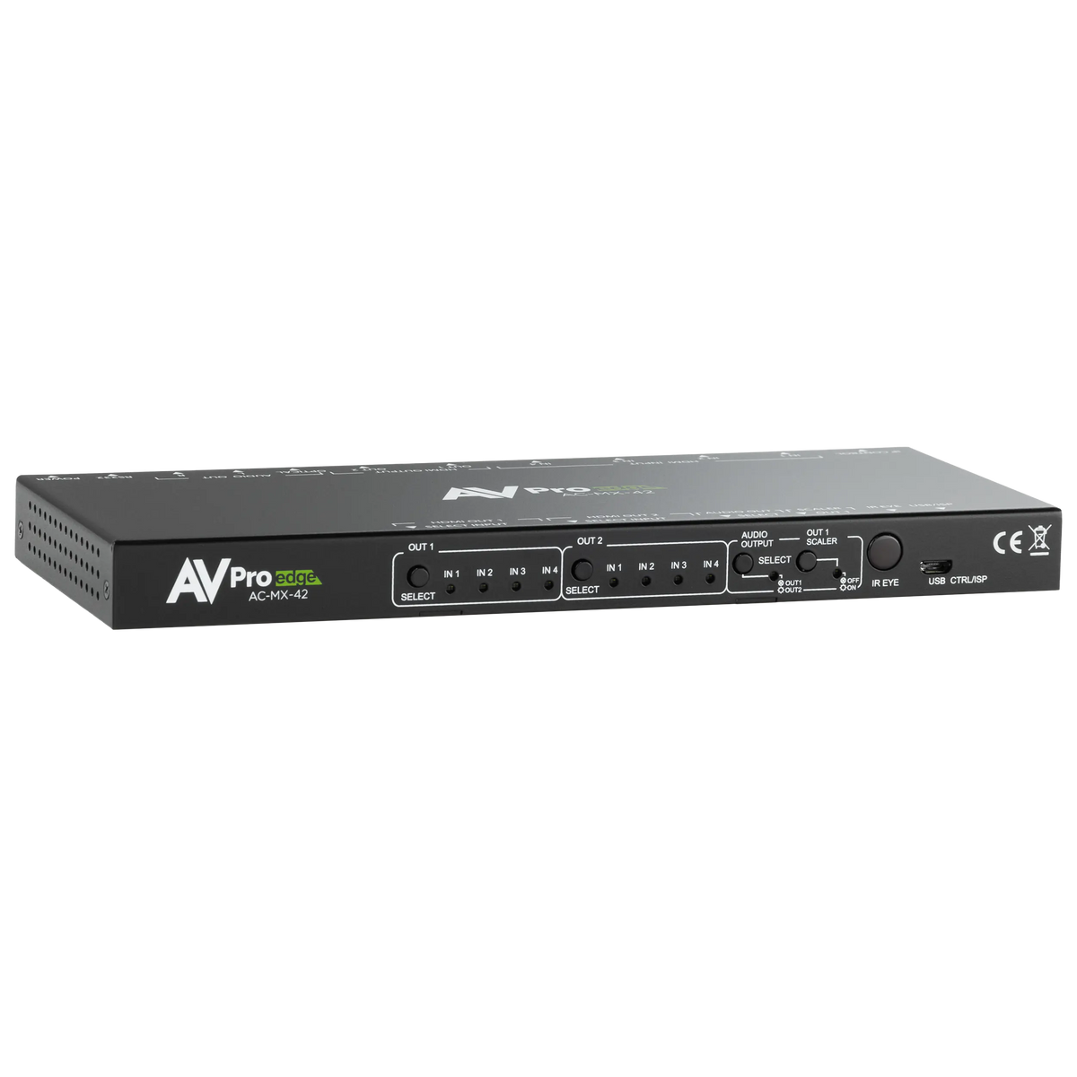 AVPro Edge AC-MX-42 - 18Gbps 4x2 Auto Switching HDMI Matrix Switcher