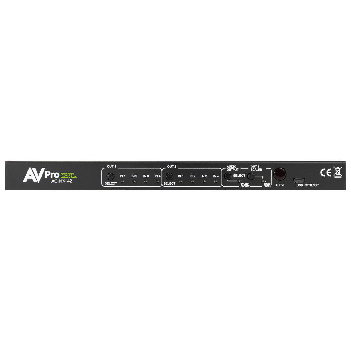 AVPro Edge AC-MX-42 - 18Gbps 4x2 Auto Switching HDMI Matrix Switcher