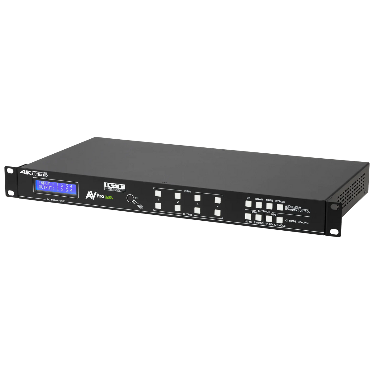 AVPro Edge AC-MX-44HDBT - 18Gbps 4x4 HDMI/HDBaseT Matrix Switch