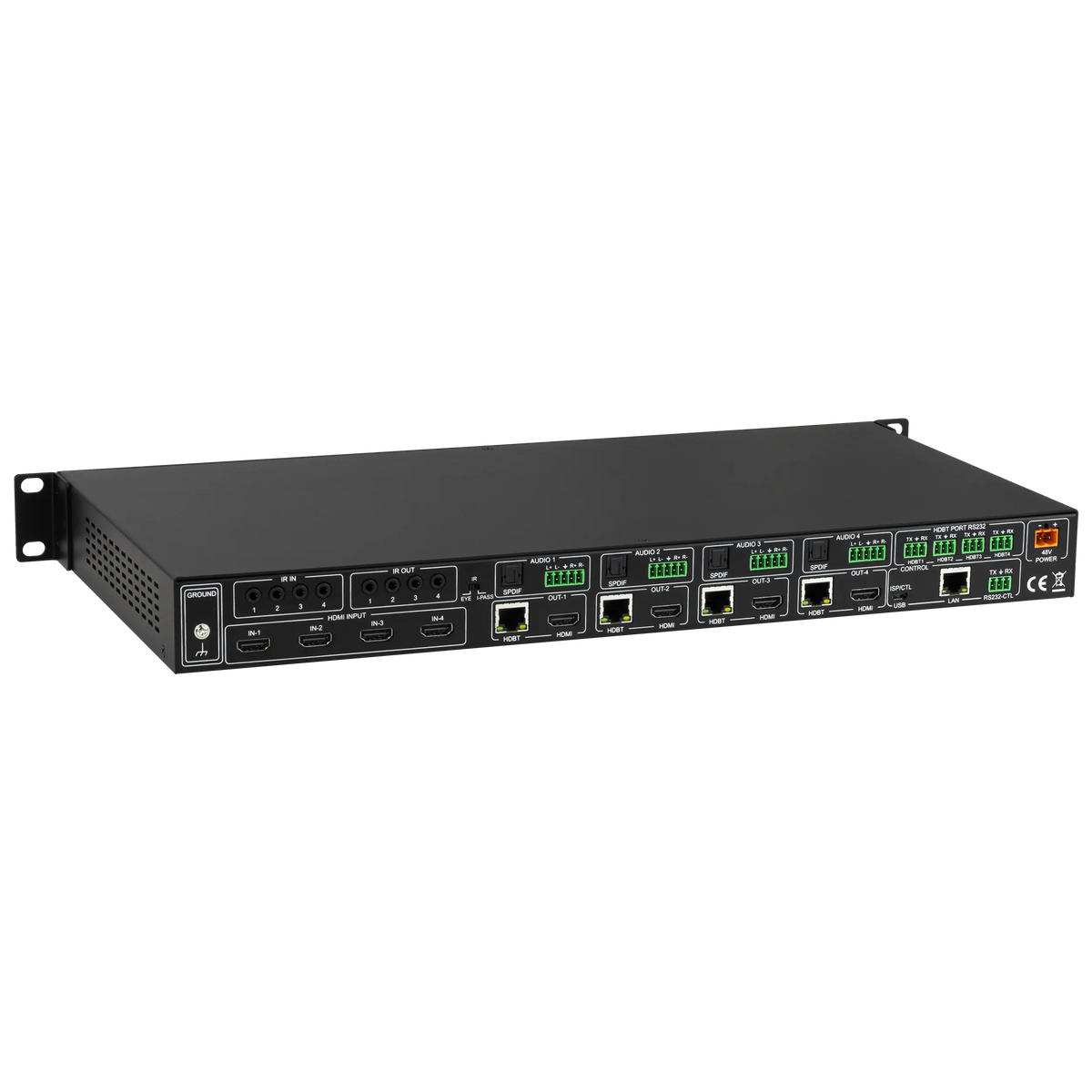 AVPro Edge AC-MX-44HDBT - 18Gbps 4x4 HDMI/HDBaseT Matrix Switch