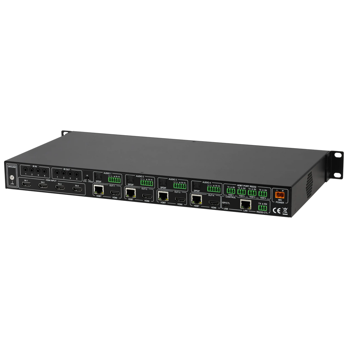 AVPro Edge AC-MX-44HDBT - 18Gbps 4x4 HDMI/HDBaseT Matrix Switch