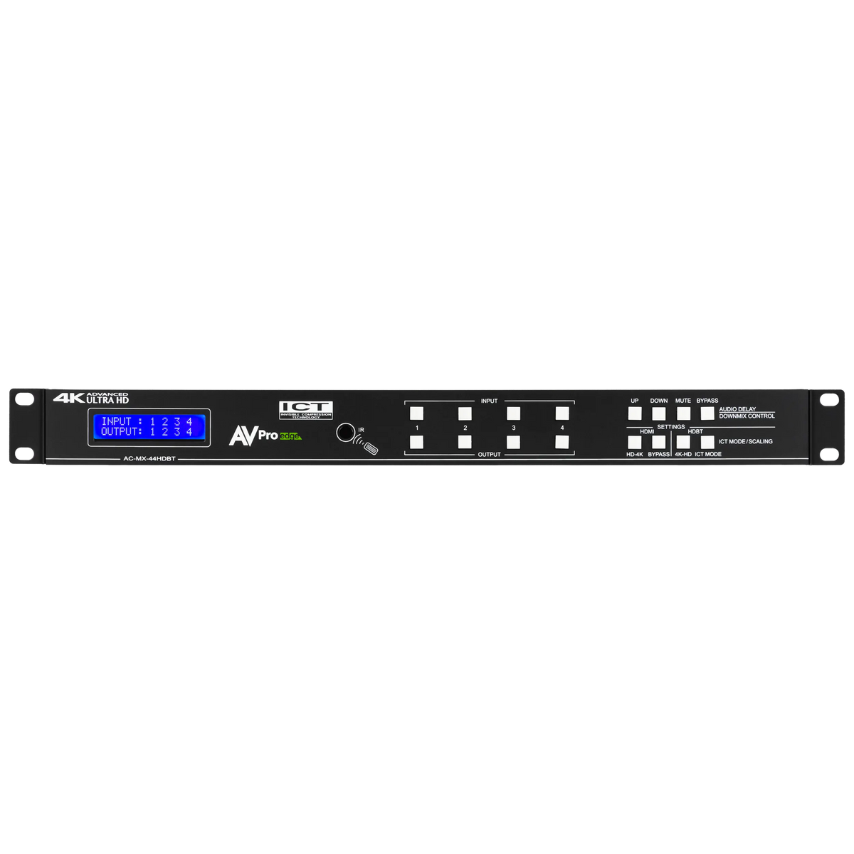 AVPro Edge AC-MX-44HDBT - 18Gbps 4x4 HDMI/HDBaseT Matrix Switch