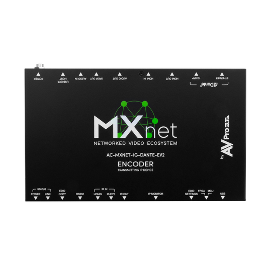 AVPro Edge AC-MXNET-1G-DANTE-EV2 - MXnet 1G Evolution II Encoder with Dante