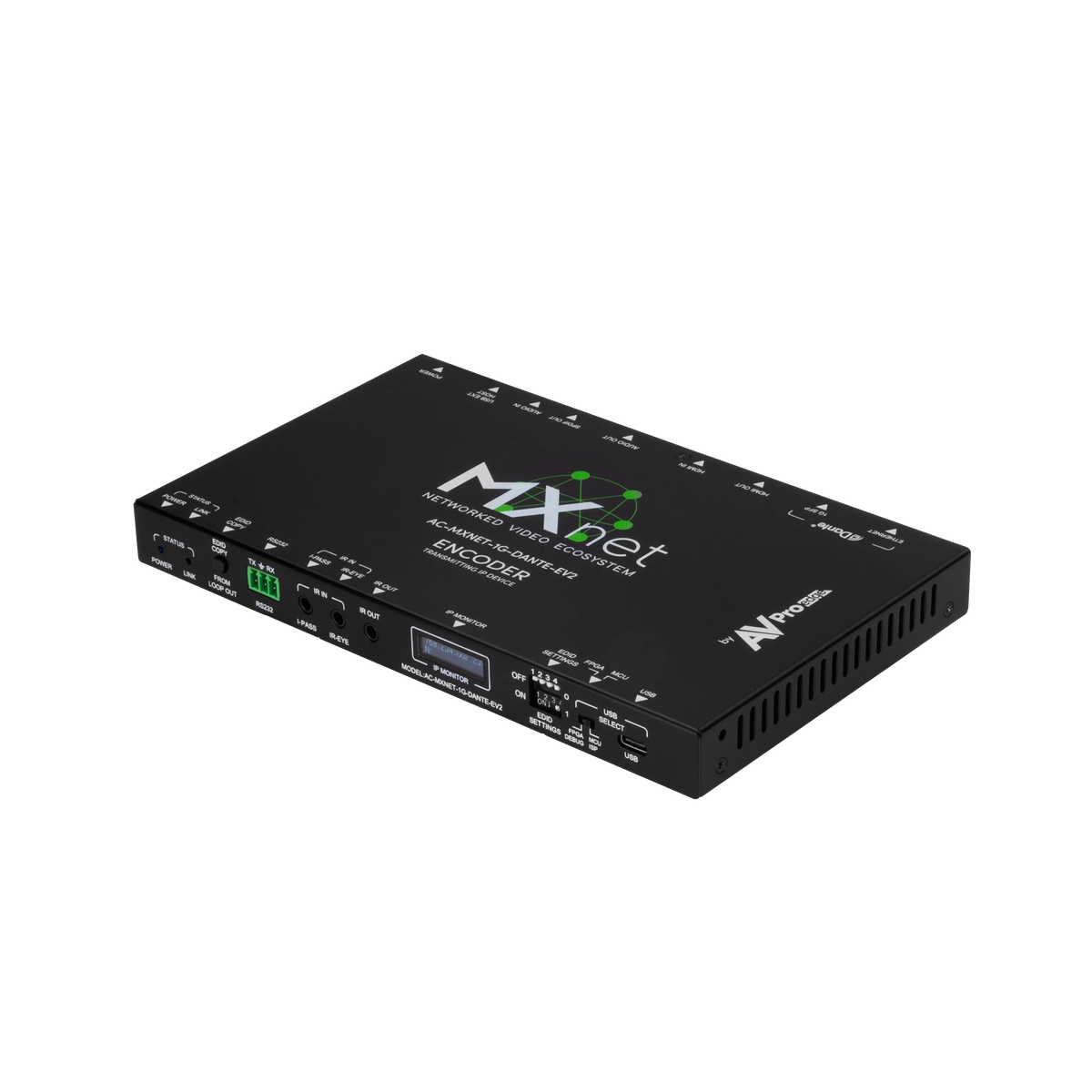 AVPro Edge AC-MXNET-1G-DANTE-EV2 - MXnet 1G Evolution II Encoder with Dante