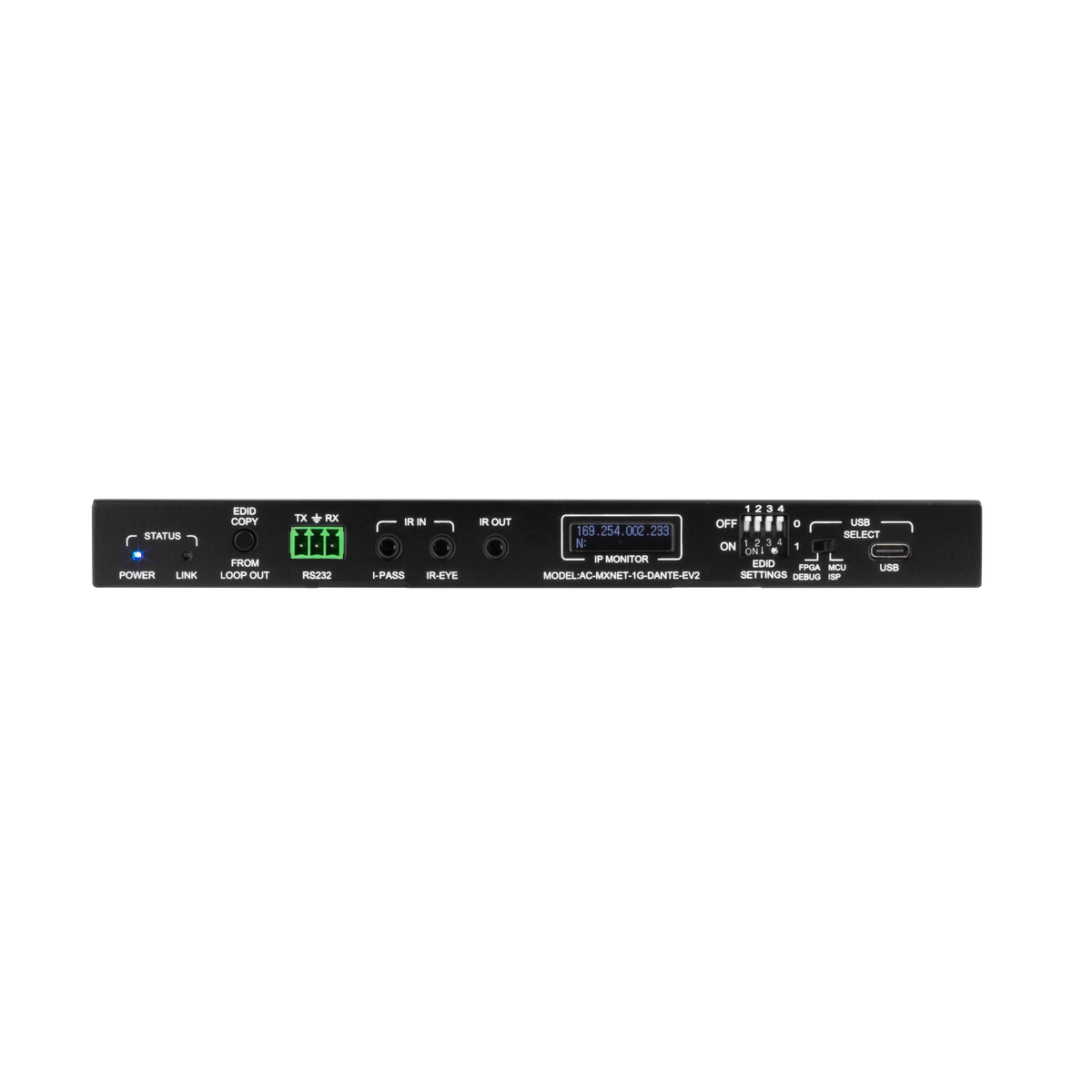 AVPro Edge AC-MXNET-1G-DANTE-EV2 - MXnet 1G Evolution II Encoder with Dante