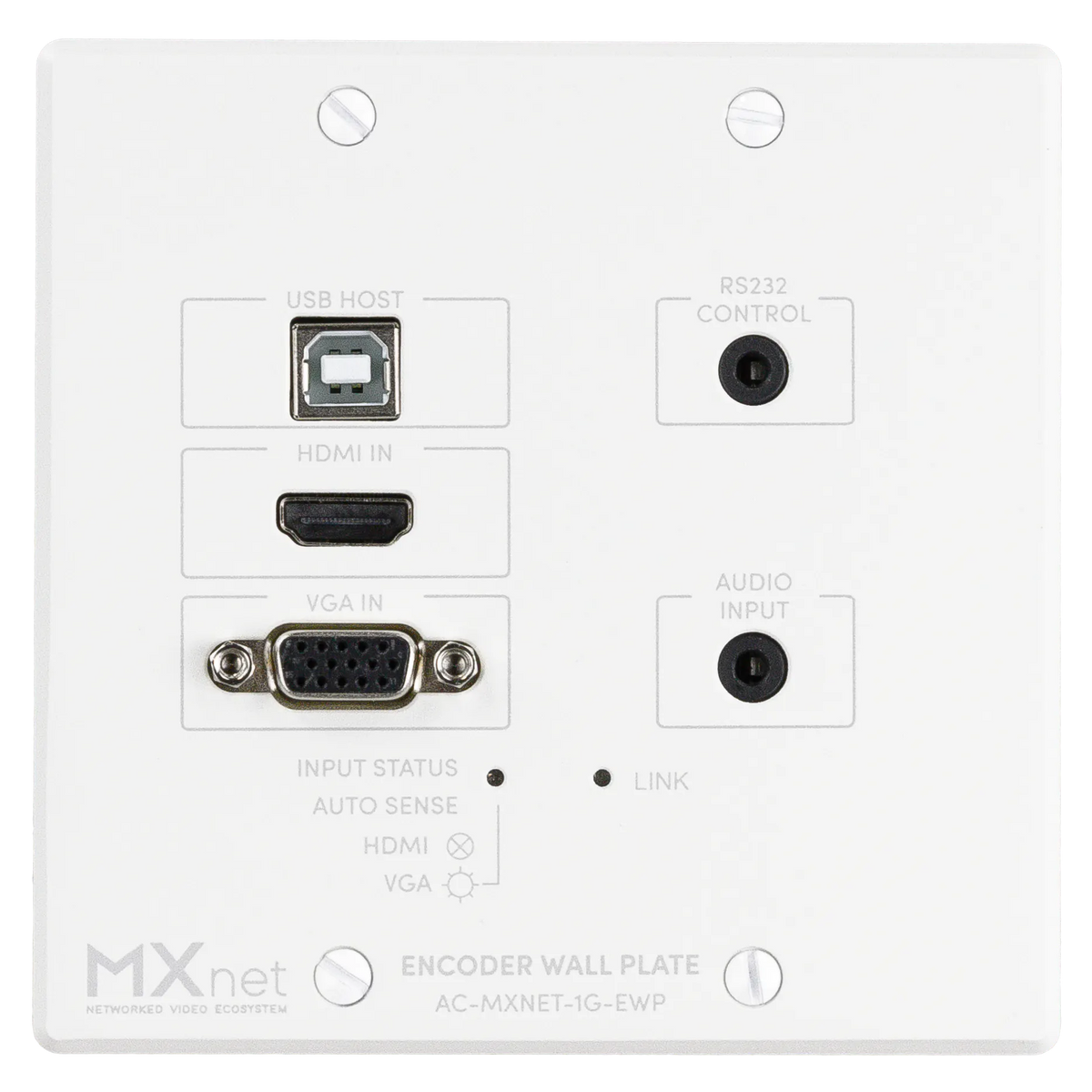AVPro Edge AC-MXNET-1G-EWP - MXnet 1G Wall Plate Encoder