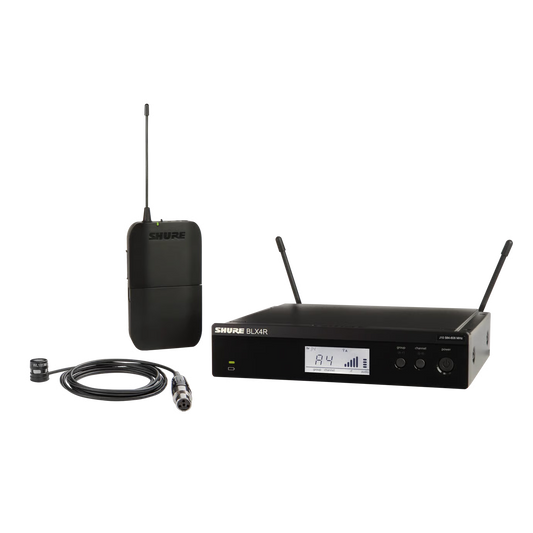 Shure BLX14RUK with WL185 Rack Mount - Lavalier Microphones