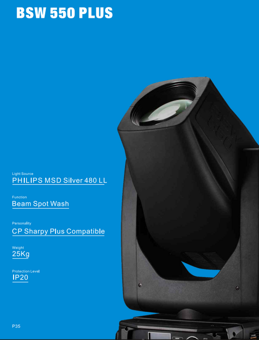 Meanreal BSW 550 Plus - Moving Head Lights