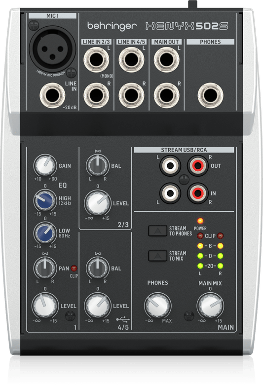 Behringer XENYX 502S - Live Streaming Mixer