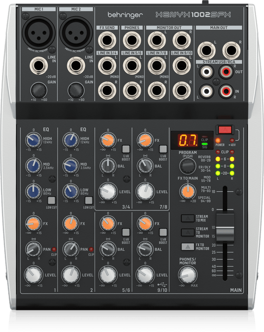 Behringer Xenyx 1002SFX - Analog Mixer