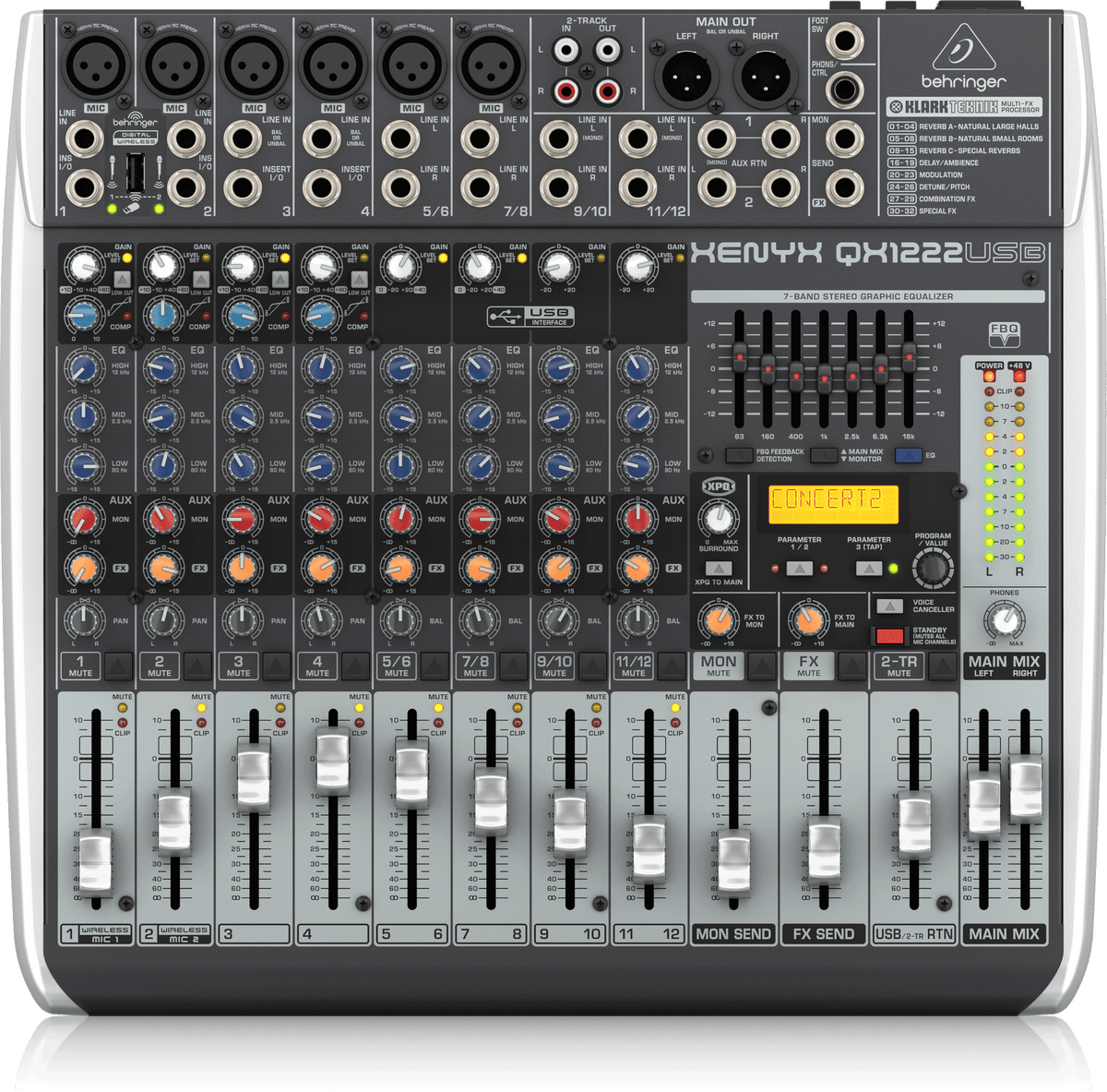 Behringer Xenyx QX1222USB - Analog Mixer