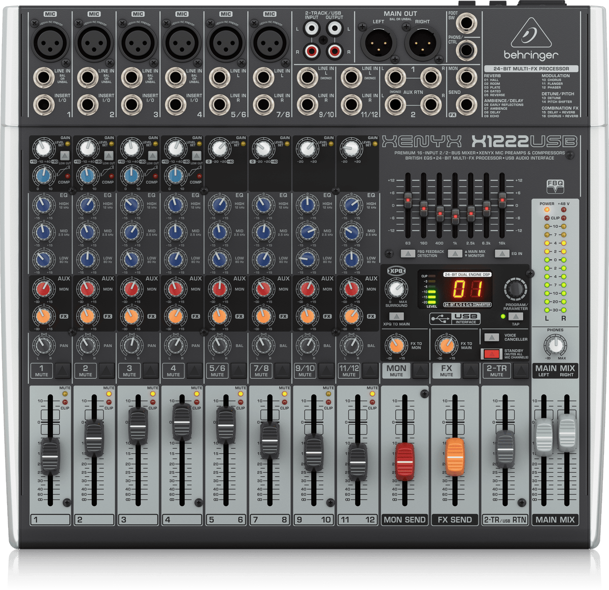 Behringer Xenyx X1222USB - Analog Mixer
