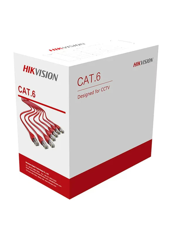 CAT6-HIKV DS-1LN6U-W/CCA -  Hikvision DS-1LN6UU-CCA 305 m CAT6 UTP Network Cable (CCA,0.565 mm)
