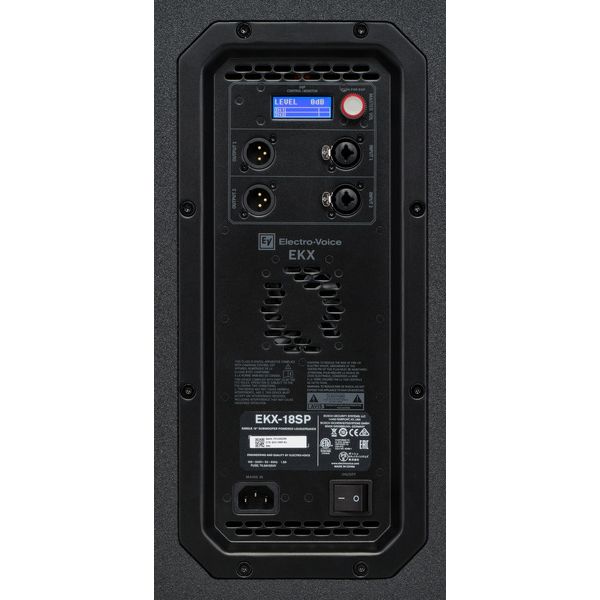 EV EKX-18SP Subwoofer control panel