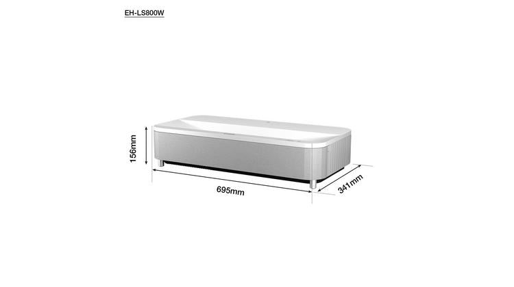 Epson EH-LS800B 4000 Lumens White 4K Ultra Short Throw Projector