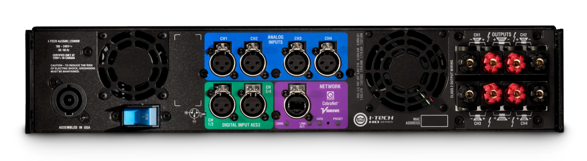 CROWN I-Tech 4x3500HD  - NON-DSP Amplifier