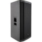 Black speaker on a white background