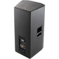 Black speaker on a white background