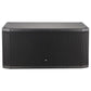 Black speaker on a white background