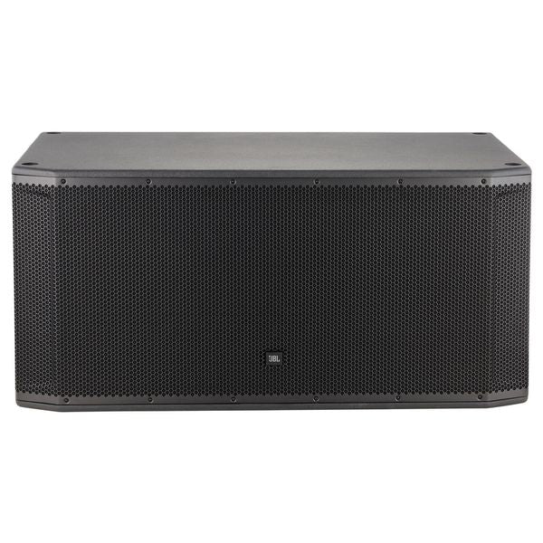 Black speaker on a white background