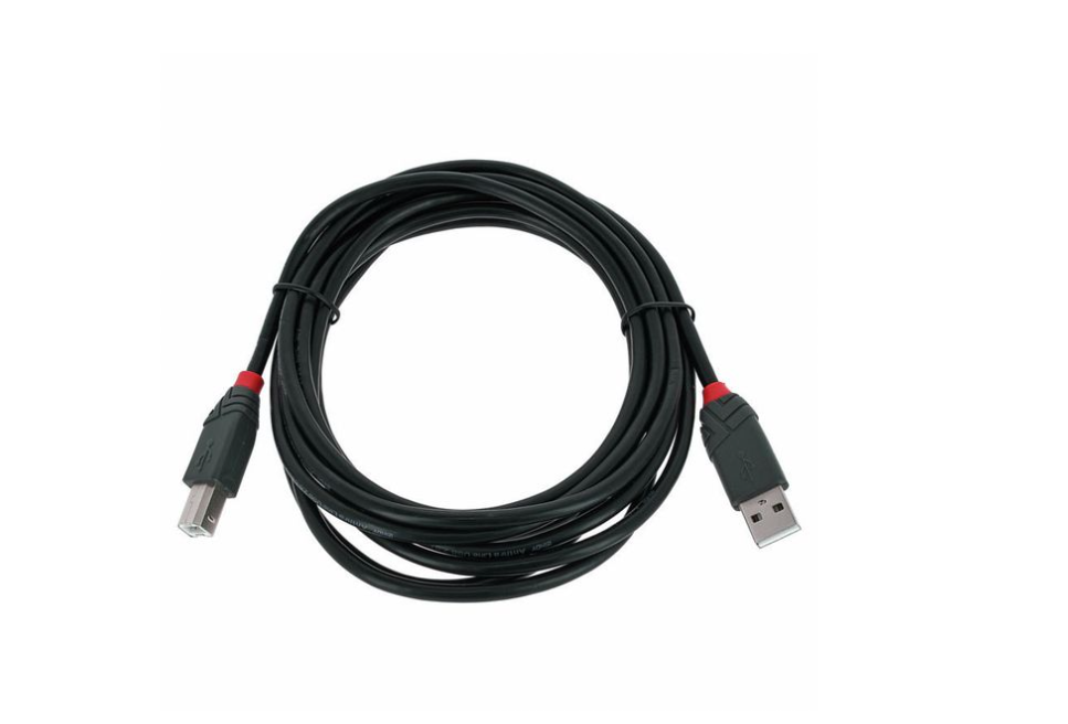 Lindy USB 2.0 Cable Typ A/B 3m BK - Computer Cable