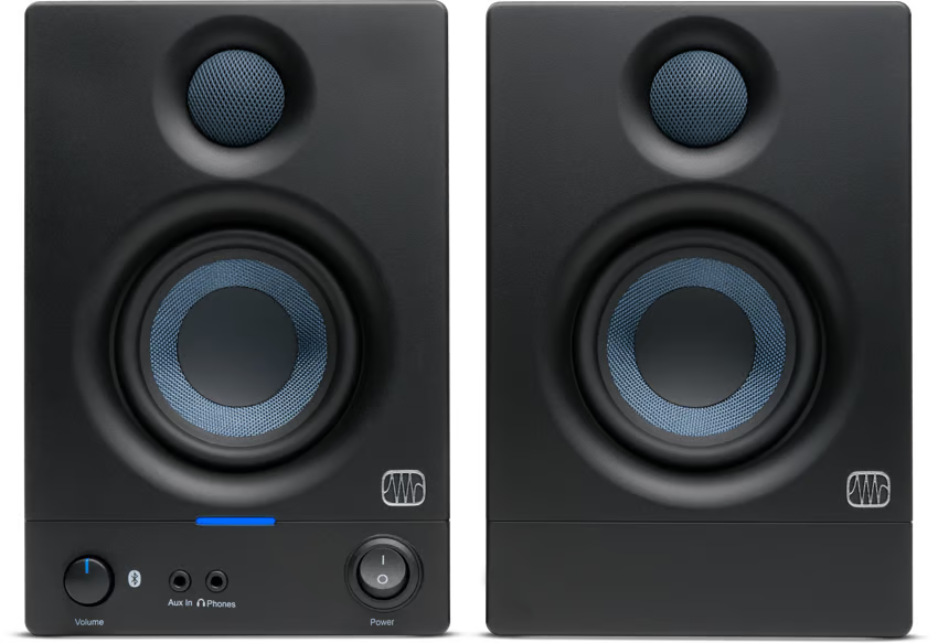 PreSonus Eris E3.5BT 3.5-inch Powered Bluetooth Studio Monitors – 2nd Generation (White)