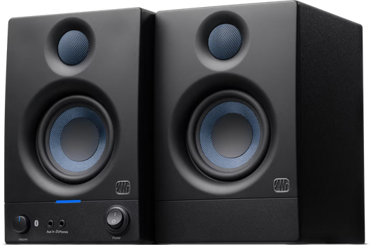 PreSonus Eris E3.5BT 3.5-inch Powered Bluetooth Studio Monitors – 2nd Generation (White)