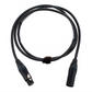Black audio cable with XLR connectors 
