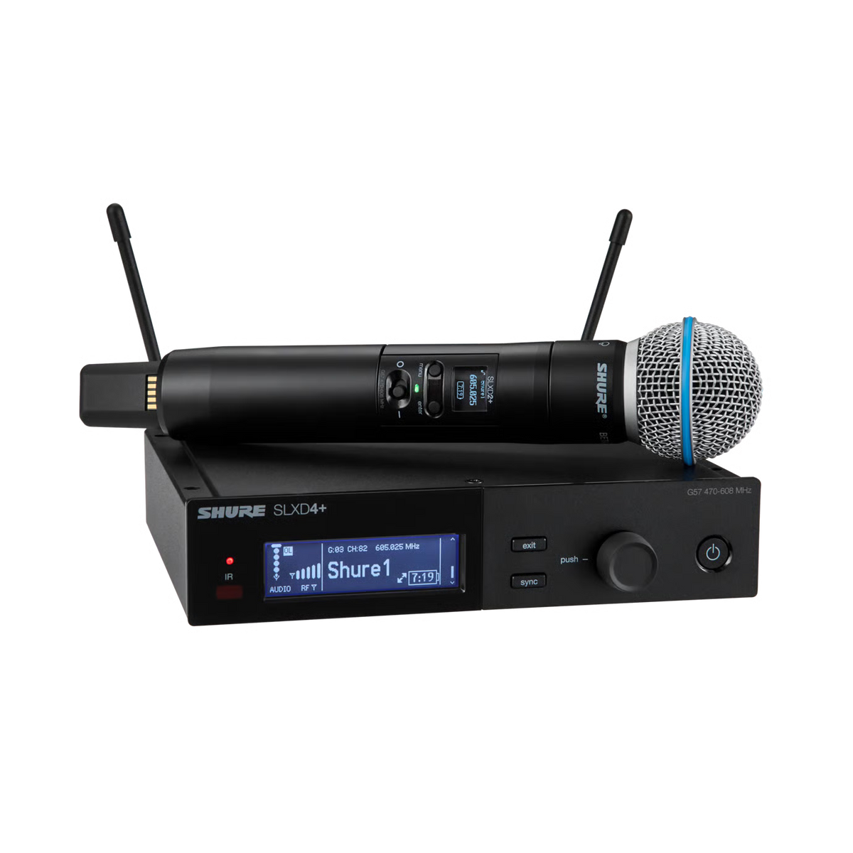 Shure SLX D24D/B58 - Wireless Microphones Hand Held