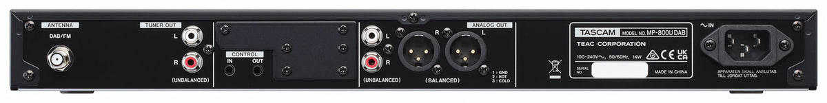 Tascam MP-800U DAB - Source Player