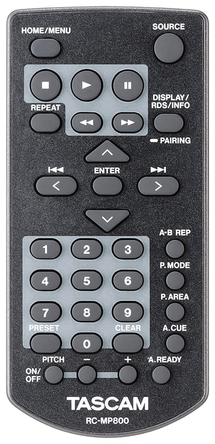 Tascam MP-800U DAB - Source Player