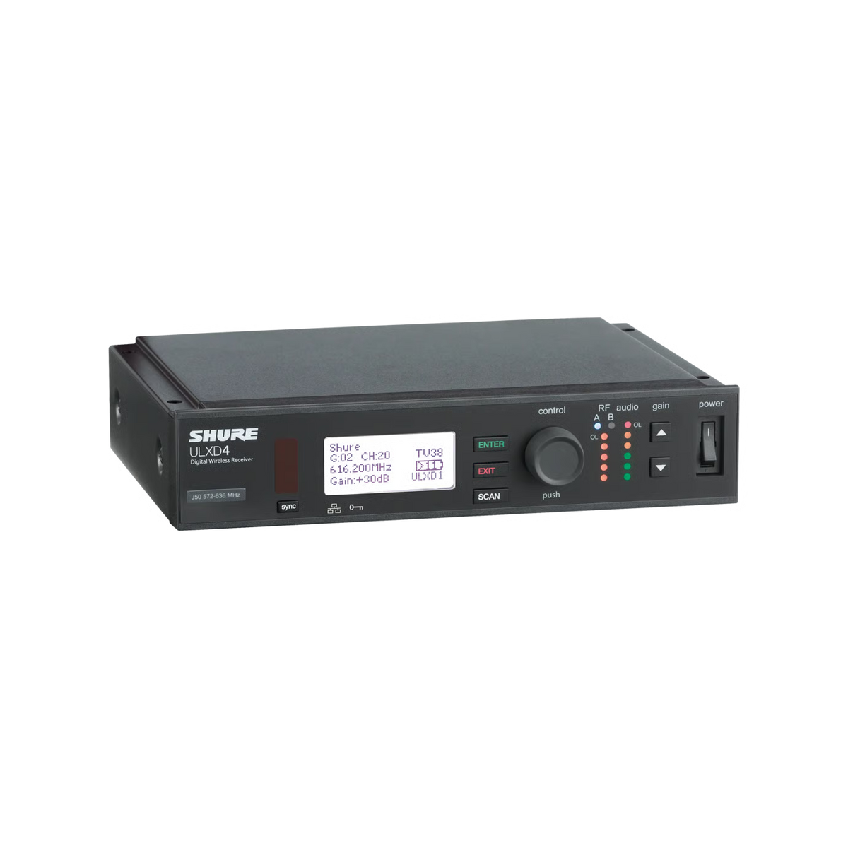 Shure ULXD4=-G51 ULXD4 WIRELESS RECEIVER - Paging Microphones