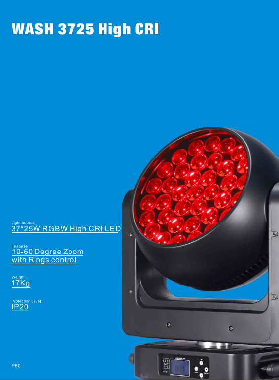 Meanreal  Wash 3725 High CRI - Led Wash Lights