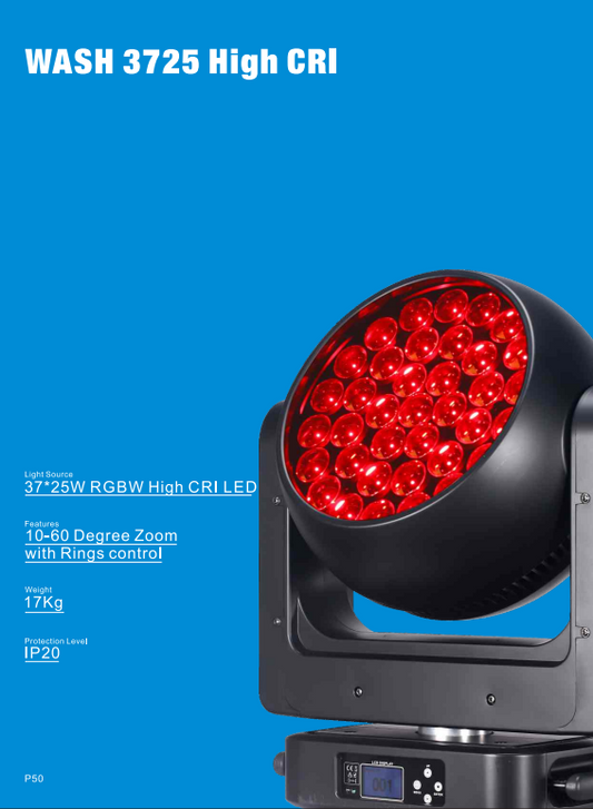 Meanreal  Wash 3725 High CRI - Led Wash Lights